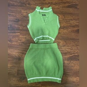 Green Knit Skirt by MICAS - Worn Once